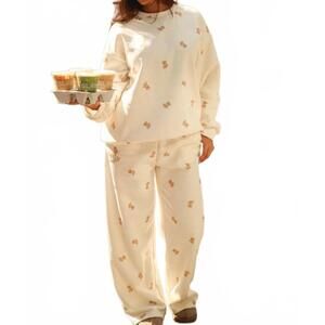 NEW THE HAPPY CAMP3R camp3y dreams sweatpants in cream